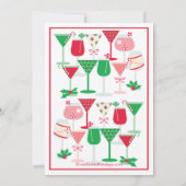 Cocktail de Noël Invitation (Dos)
