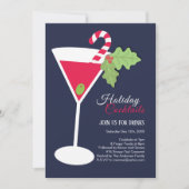 Cocktail de Noël Invitation (Devant)