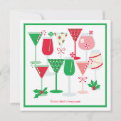 Cocktail de Noël Invitation (Dos)
