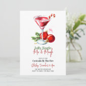Cocktail de Noël Invitation (Debout devant)