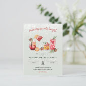 Cocktail de Noël Invitation (Debout devant)