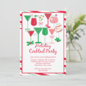 Cocktail de Noël Invitation (Debout devant)