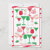 Cocktail de Noël Invitation (Dos)