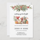 Cocktail de Noël Invitation (Devant)
