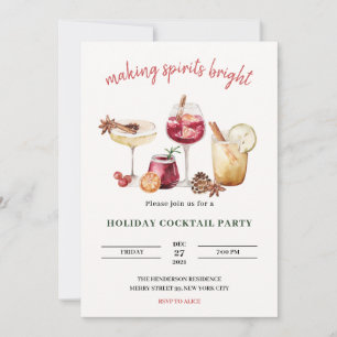 Cocktail de Noël Invitation