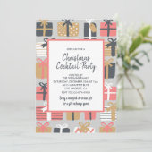 Cocktail de Noël Invitation à la fête Cadeaux mign (Debout devant)