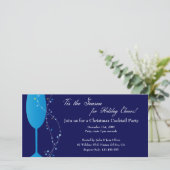 Cocktail de Noël Invitation de la fête de Champagn (Debout devant)