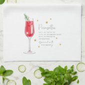 Cocktail de Noël Poinsettia Recette Serviette de c (Plié)