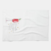 Cocktail de Noël Poinsettia Recette Serviette de c (Horizontal)