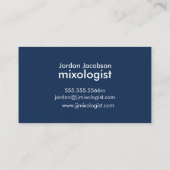 Cocktail de plage Carte de visite (Dos)