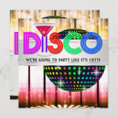 Cocktail Disco Dance Party Invitations (Devant / Derrière)