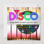 Cocktail Disco Dance Party Invitations (Devant)