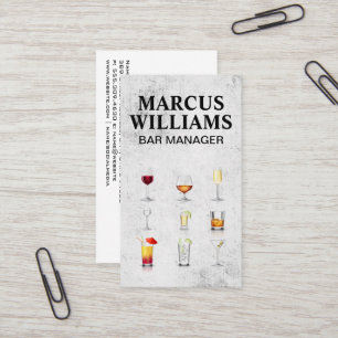 Cocktail Dranken Visitekaartje