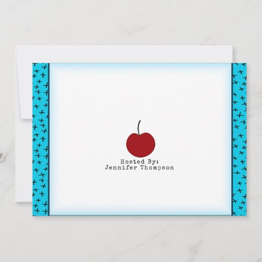 Cocktail Drink Bridal Shower Invitation Kaart (Achterkant)