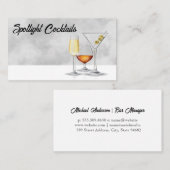 Cocktail Drinken | Restaurant Visitekaartje (Voorkant / Achterkant)