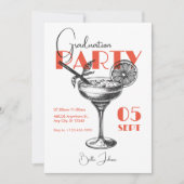 Cocktail du Graduation Party Invitation (Devant)