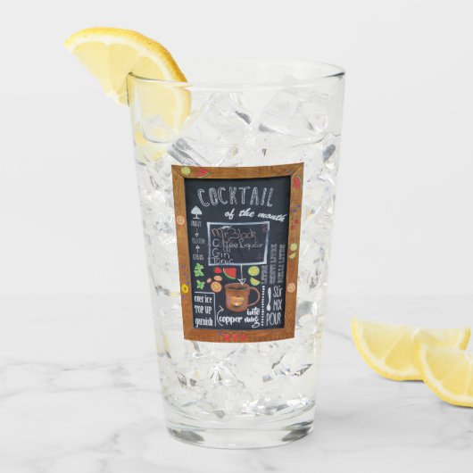 Cocktail du mois Coupe de verre (Devant glace)