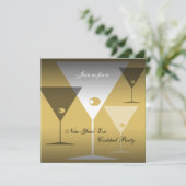 Cocktail du Nouvel An Invitation Martini (Debout devant)