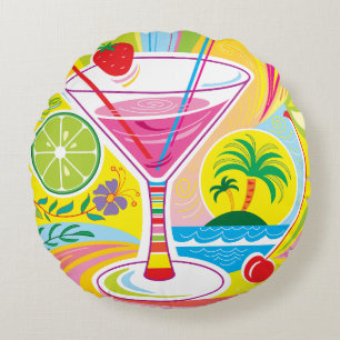 Cocktail Eiland Rond Kussen
