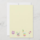 Cocktail en drink-uitnodiging kaart (Achterkant)