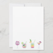 Cocktail en drink-uitnodiging kaart (Achterkant)