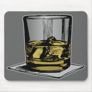 Cocktail en Napkin-ontwerp Muismat