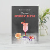Cocktail Et Fruit Happy Hour Invitation (Debout devant)