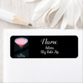 ***COCKTAIL*** ÉTIQUETTE D'ADRESSE DE RETOUR (En situation)