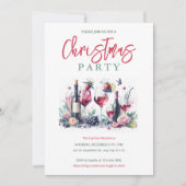 Cocktail Fête de Noël Invitation (Devant)