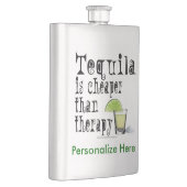 COCKTAIL FLASKS, TEQUILA IS KAPER DAN THERAPIE HEUPFLES (Rechts)