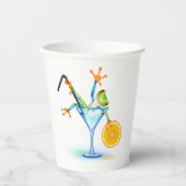 Cocktail Frog Papieren Bekers (Voorkant)