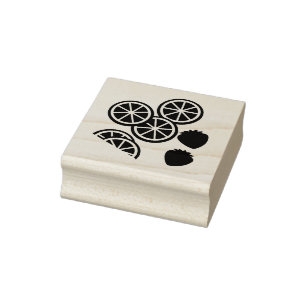 Cocktail Fruit Rubber Stempel