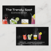 Cocktail gemengde Drinken | caférestaurant Visitekaartje (Voorkant / Achterkant)
