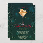 Cocktail Gingerbread Cookie Sterren Kerstmis Kaart (Voorkant / Achterkant)