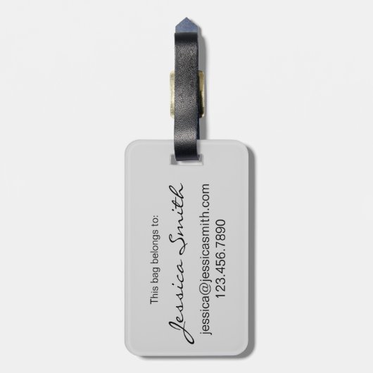 Cocktail Glass Mixed Drink Martini Cosmo Manhattan Bagagelabel (Achterkant verticaal)