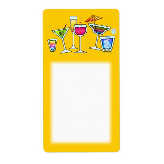 COCKTAIL GLASSEN ALLE ETIKETTEN (Voorkant)
