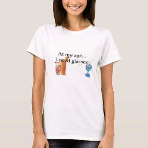 cocktail glasses t-shirt