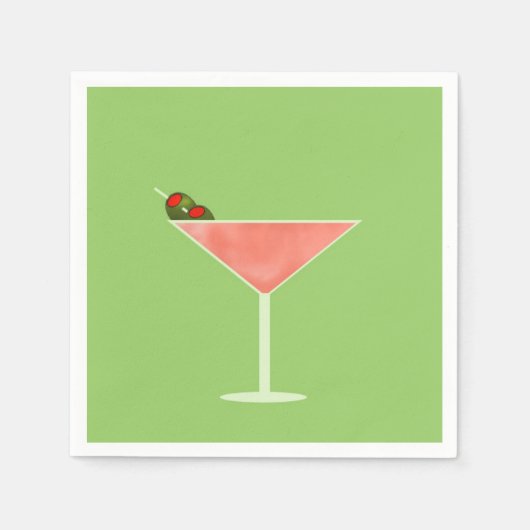 Cocktail Hour Cocktail Napkins Servet (Voorkant)