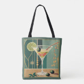 Cocktail Hour Martini Mid Century Design Draagtas (Achterkant)
