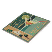 Cocktail Hour Martini Mid Century Design Tegeltje (Zijkant)