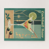 Cocktail Hour Mid Century Modern Martini Legpuzzel (Horizontaal)