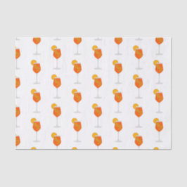 Cocktail Illustration, Aperol Spritz Tissuepapier