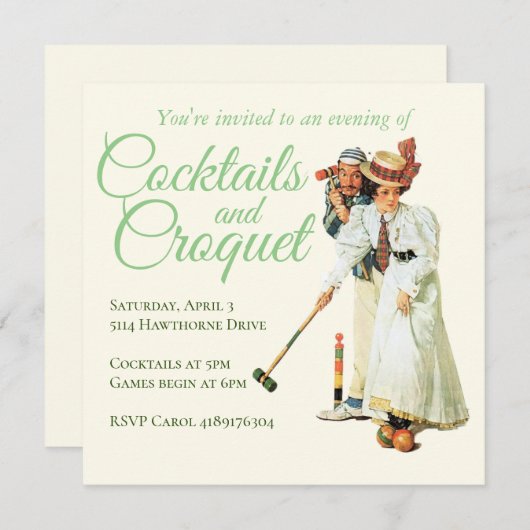Cocktail Invitation (Devant / Derrière)