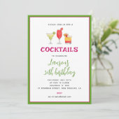 Cocktail invitation Anniversaire (Debout devant)
