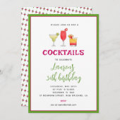 Cocktail invitation Anniversaire (Devant / Derrière)