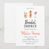 Cocktail Invitation de douche nuptiale (Devant / Derrière)