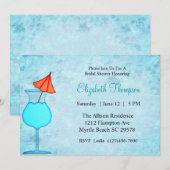 Cocktail Invitation de douche nuptiale (Devant / Derrière)