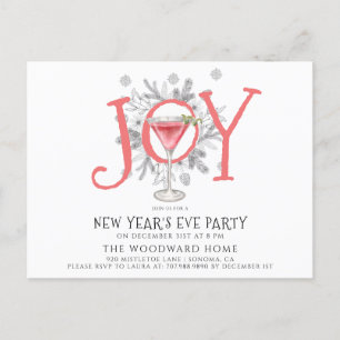 Cocktail Invitation de la Soirée du Nouvel An