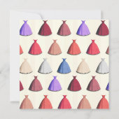 Cocktail jardin soirée robe nuptiale Invitation (Dos)