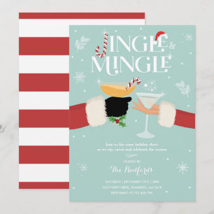 Cocktail Jingle Et Mingle Invitation